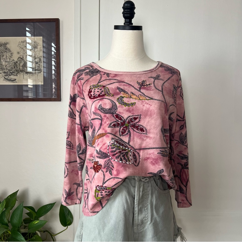 Vintage Take Two Pink Floral 90s/Y2K Tee